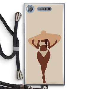 CaseCompany Let's get salty: Sony Xperia XZ1 Transparant Hoesje met koord