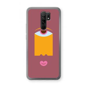 CaseCompany Mono V: Xiaomi Redmi 9 Transparant Hoesje