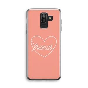 CaseCompany Friends heart: Samsung Galaxy J8 (2018) Transparant Hoesje