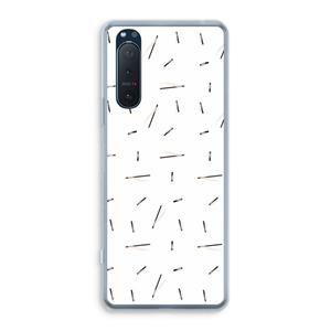 CaseCompany Hipster stripes: Sony Xperia 5 II Transparant Hoesje