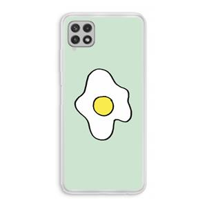 CaseCompany Spiegelei: Samsung Galaxy A22 4G Transparant Hoesje