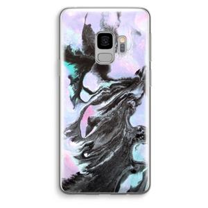 CaseCompany Pastel zwart: Samsung Galaxy S9 Transparant Hoesje