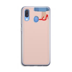 CaseCompany High heels: Samsung Galaxy A40 Transparant Hoesje