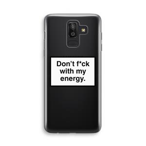 CaseCompany My energy: Samsung Galaxy J8 (2018) Transparant Hoesje