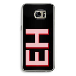 CaseCompany Monogram: Samsung Galaxy S7 Edge Transparant Hoesje