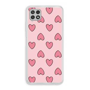 CaseCompany Ondersteboven verliefd: Samsung Galaxy A22 4G Transparant Hoesje