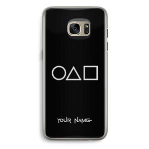CaseCompany Squid Game: Samsung Galaxy S7 Edge Transparant Hoesje