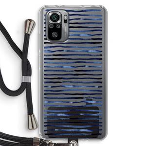 CaseCompany Verrassende lijnen: Xiaomi Redmi Note 10S Transparant Hoesje met koord