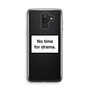 CaseCompany No drama: Samsung Galaxy J8 (2018) Transparant Hoesje