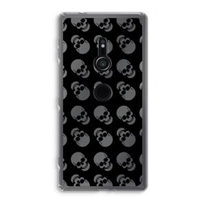 CaseCompany Musketon Skulls: Sony Xperia XZ2 Transparant Hoesje
