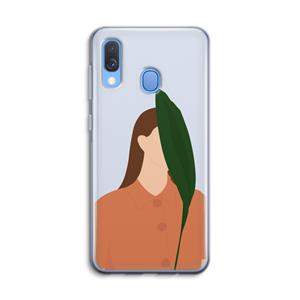 CaseCompany Leaf: Samsung Galaxy A40 Transparant Hoesje