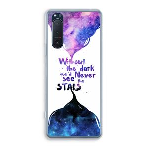 CaseCompany Stars quote: Sony Xperia 5 II Transparant Hoesje
