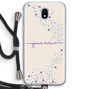 CaseCompany Sterren: Samsung Galaxy J5 (2017) Transparant Hoesje met koord