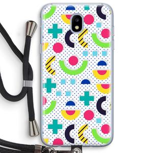 CaseCompany 8-bit N°1: Samsung Galaxy J5 (2017) Transparant Hoesje met koord