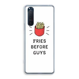 CaseCompany Fries before guys: Sony Xperia 5 II Transparant Hoesje