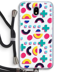 CaseCompany 8-bit N°2: Samsung Galaxy J5 (2017) Transparant Hoesje met koord