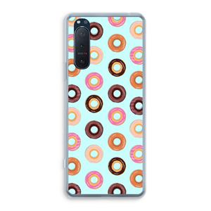 CaseCompany Donuts: Sony Xperia 5 II Transparant Hoesje