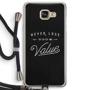 CaseCompany Never lose your value: Samsung Galaxy A5 (2016) Transparant Hoesje met koord