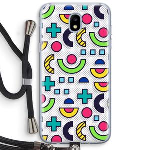 CaseCompany 8-bit N°6: Samsung Galaxy J5 (2017) Transparant Hoesje met koord