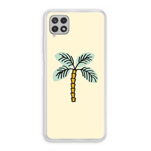 CaseCompany Palmboom: Samsung Galaxy A22 4G Transparant Hoesje