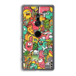 CaseCompany Vexx City: Sony Xperia XZ2 Transparant Hoesje