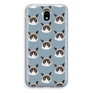 CaseCompany It's a Purrr Case: Samsung Galaxy J5 (2017) Transparant Hoesje