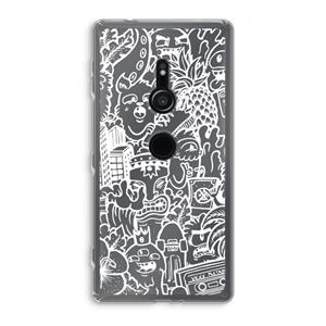 CaseCompany Vexx Mixtape #2: Sony Xperia XZ2 Transparant Hoesje