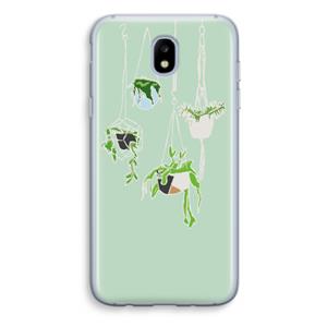 CaseCompany Hang In There: Samsung Galaxy J5 (2017) Transparant Hoesje