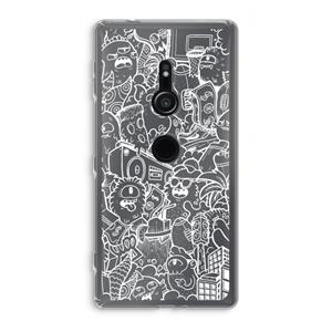 CaseCompany Vexx City #2: Sony Xperia XZ2 Transparant Hoesje