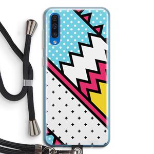 CaseCompany Pop Art #2: Samsung Galaxy A50 Transparant Hoesje met koord
