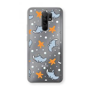 CaseCompany Manta: Xiaomi Redmi 9 Transparant Hoesje