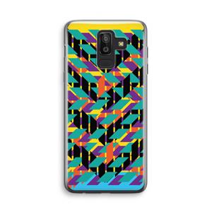 CaseCompany Skew Bee 1: Samsung Galaxy J8 (2018) Transparant Hoesje