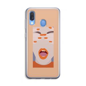 CaseCompany Surprise: Samsung Galaxy A40 Transparant Hoesje