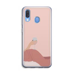 CaseCompany Wine: Samsung Galaxy A40 Transparant Hoesje