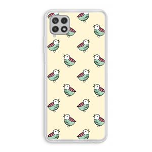 CaseCompany Vogeltjes: Samsung Galaxy A22 4G Transparant Hoesje