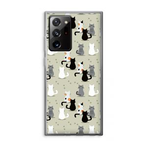 CaseCompany Katten: Samsung Galaxy Note 20 Ultra / Note 20 Ultra 5G Transparant Hoesje