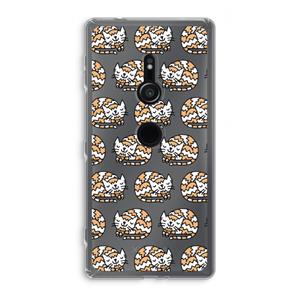 CaseCompany Slapende poes: Sony Xperia XZ2 Transparant Hoesje
