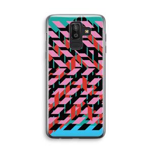CaseCompany Skew Blush 2: Samsung Galaxy J8 (2018) Transparant Hoesje