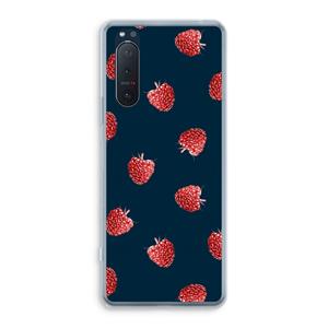 CaseCompany Framboosjes: Sony Xperia 5 II Transparant Hoesje