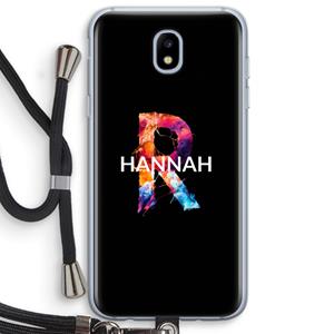 CaseCompany Abstract Spectrum: Samsung Galaxy J5 (2017) Transparant Hoesje met koord