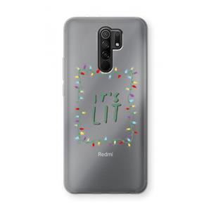 CaseCompany It's Lit: Xiaomi Redmi 9 Transparant Hoesje
