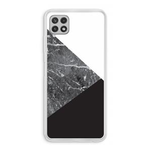 CaseCompany Combinatie marmer: Samsung Galaxy A22 4G Transparant Hoesje