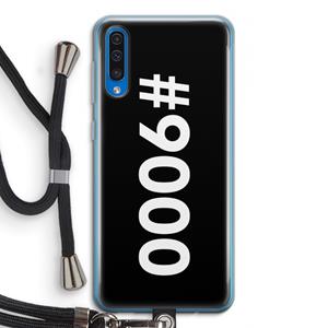 CaseCompany 9000: Samsung Galaxy A50 Transparant Hoesje met koord