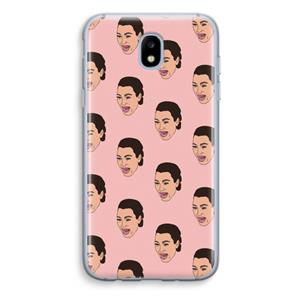 CaseCompany Ugly Cry Call: Samsung Galaxy J5 (2017) Transparant Hoesje