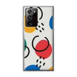 CaseCompany Illustratieve pop 3: Samsung Galaxy Note 20 Ultra / Note 20 Ultra 5G Transparant Hoesje