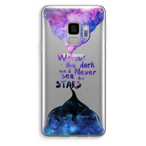 CaseCompany Stars quote: Samsung Galaxy S9 Transparant Hoesje