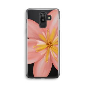 CaseCompany Pink Ellila Flower: Samsung Galaxy J8 (2018) Transparant Hoesje