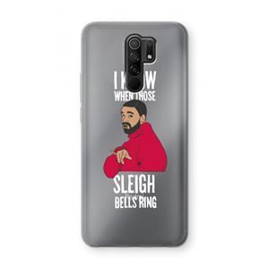 CaseCompany Sleigh Bells Ring: Xiaomi Redmi 9 Transparant Hoesje