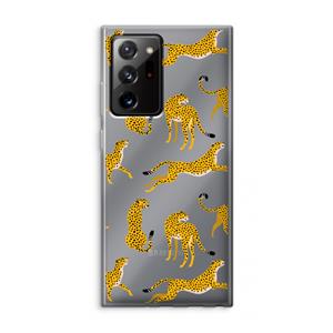 CaseCompany Luipaard: Samsung Galaxy Note 20 Ultra / Note 20 Ultra 5G Transparant Hoesje