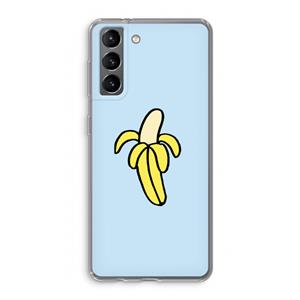 CaseCompany Banana: Samsung Galaxy S21 Transparant Hoesje